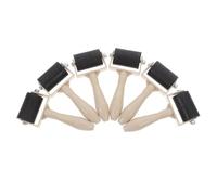 Abaodam Rubber Brayer Rollers 6Pcs Printmaking Ink Applicators for Craft Painting Tools Lightweight Plastic Rollers