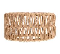 Abaodam Rustic Straw Rope Ceiling Lamp Shade Woven Structure Pendant Lamp Cover for Tea House and Bar Lighting with Comfortable Atmosphere and Sturdy Iron Frame