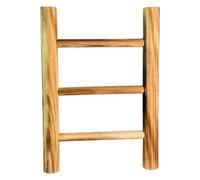 Abaodam Rustic Wooden Hand Towel Holder Ladder with Mini Shelf, Decorative Farmhouse Bathroom Countertop Towel Rack for Kitchen and Home Use, Small Wood Ladder for Bathroom Organization