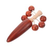 Abaodam Safe Wooden Hand Rattle for Boy Girl Lightweight Traditional Musical for Boys and Engaging Handheld Shaker with Captivating Sound to Develop Early Music Skills and