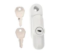 Abaodam Safety Window Lock with Key Shape Sliding Sash Latch for Home Security Easy Install Left Side Base Theft Window