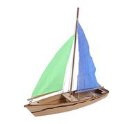 Abaodam Sailing Model Wood Boat Model Kit Wooden Assembly Toys 3d Sailboat Puzzle Diy Building Kits Building Wooden Ocean Toys for Kids Canoe Cloth Random Color