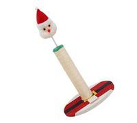 Abaodam Santa Cat Scratching Post for Kitten Indoor Cat Natural Sisal Material Vertical Scratching Post Toy for Christmas