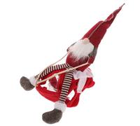 Abaodam Santa Gnome Riding Clothes Puppy Horseback Riding Suit Cosplay Costume Red Cotton Handmade Material Saddle Shaped Lovely Chic Funny Adorable Unique Home Cosplay Pet Outfit