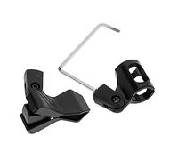 Abaodam Saxophone Microphone Clip Plastic Mic Holder Adjustable Wireless Microphone Mount round Hole for Alto and Tenor Sax, Universal Mic Lifter Accessory for Musical Instruments