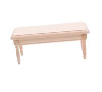 Abaodam Scale Dollhouse Miniature Coffee Table with Drawer Unfinished Wooden Mini House Furniture for DIY Decoration and Play Accessories