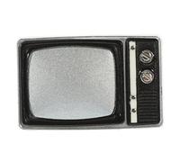 Abaodam Scale Miniature Retro Tv Model for Doll House Furniture Realistic Craftsmanship with Light Brown Finish Decorative Dollhouse Accessories for Living Room Scene and Photo Props