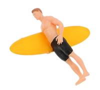 Abaodam Scale Realistic Surfing Boy Figurine for Beach and Creative Play for Crafting Engaging Ocean Scenes