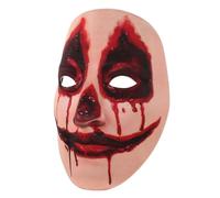 Abaodam Scary Halloween Bloody Wound Mask with Veil, Horror Dead Bride Cosplay Accessory for Halloween Party, Realistic Purge Demon Mask for Adult Costume