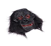 Abaodam Scary Halloween Gorilla Mask for Adults Horror Ghost Headpiece for Cosplay Party Performance Prop Black Closed Mouth Design Comfortable and Safe for Halloween and Costume Events