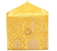 Abaodam Scripture Storage Pouch Small Embroidery Cloth Bag 24X20Cm Decorative Buddhist Sutra Organizer for Reading and Wrapping