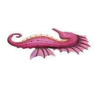 Abaodam Sea Horse Shaped Hanging Ornament Delicate Iron Wall Decoration Pink Bedroom Hotel Home Decoration