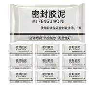 Abaodam Sealing Clay Waterproof Sealant 10Pcs White Quick Mending Mud for Drain Connection and Home Repair Tasks Portable Packaging Included