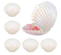 Abaodam Seashell Candy Boxes 30Pcs Small Storage Containers for the Sea and Birthday Party Favour