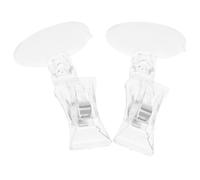 Abaodam Seaweed Suction Cup Clip for Aquarium Fish Tank Feeding, 2pcs Waterproof Plastic Algae Clips Positioned at Depth-level, Easy Installation for Marine Tank Use
