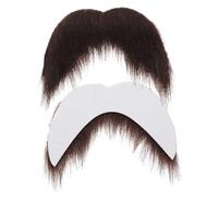 Abaodam Self-adhesive Fake Beard Mustache and Eyebrows Set for Men Lightweight Reusable Costume Props for Party Cosplay Theater Halloween Accessories Comfortable and Easy to Apply