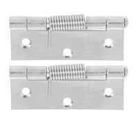 Abaodam Self Closing Hinges with Simple Structure for Doors 2pcs Stainless Steel and Heavy Duty Support Spring Hinge Suitable for Laundry Room and Basement Door