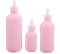 Abaodam Set of 3 Travel Bottles for Toiletries Refillable Empty Squeeze Bottles Leakproof Portable Containers for Lotion Shampoo Shower Gel