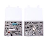 Abaodam Sewing Machine Presser Foot Set with Storage Box Suitable for Household 62 Pcs Sewing Machine Presser Feet Stainless Steel Easy to Install for Projects with Lightweight Fabric