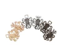 Abaodam Shawl Clips Sweater Pins 3Pcs Metal Imitation Pearl Clips for Cardigans Capes and Scarves, Sturdy Vintage Accessory for Women