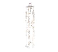 Abaodam Shell Wind Chime 20.87In Natural Hanging Ornament for Door Window Garden Outdoor Decor with Melodious Beach Sound Stress Relief