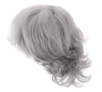 Abaodam Short Grey Wig for Older White Women with Heat Resistant High Temperature Fiber, Realistic Appearance and Chic Modern Style, for Special Events and Daily Wear