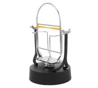 Abaodam Silent Dual Phone Holder Step Counter Shaker with Mute Operation, Automatic Swing Steps Pedometer Device for Fitness and Office Use, Compact Desktop Mobile Phone Accessory