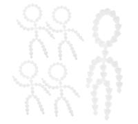 Abaodam Silent Movable Joint Dolls Set 5pcs Art Dolls Kit Plastic Joints for Creative Craft