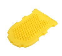 Abaodam Silicone Body Brush Exfoliating Brush Ergonomic Design Comfortable to Hold Two Side Finger Insertion for Bathing