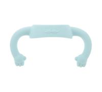 Abaodam Silicone Bottle Handle Grip for Wide Neck Bottles with Protective Soft Cover Suitable for Newborns and Infants Feeding Aid in Blue