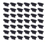 Abaodam Silicone Charging Port Protectors and Tablet, Black 50pcs Dust Plugs to Prevent Dirt and Foreign Objects, Compatible Charger Port Stoppers for Everyday Use