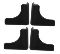 Abaodam Silicone Corner Protector Cushioned Barrier 4pcs to Prevent Bumps and Collisions, Black Edge Guards for Furniture and Range Hood Suitable for Kitchen and Household Use