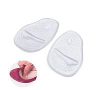 Abaodam Silicone Forefoot Cushion Pad for High Heels, Soft Silicone and Cloth Material, Keeps Feet Cool and Easy to Fix on Shoes, Padded Insoles for Women’s Comfort and Relief