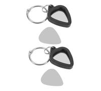 Abaodam Silicone Guitar Pick Keychain Holder for Guitar Players Plectrum Storage Case Keychain Storage The Go
