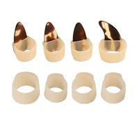 Abaodam Silicone Guzheng Nail Covers in Beige Not Easily Deformed and Can be Cleaned Useful Guzheng Supplies for Learning and Playing Simple Nail Protectors and Performance