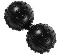 Abaodam Silicone Peanut-Shaped Massage Ball for Relieving Muscle and Mobilizing Joints Body Massager Black Delicate Design for Shoulder and Neck Suitable for Fitness and Relaxation