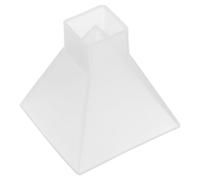 Abaodam Silicone Pyramid Mold, Versatile Applications Easy Demold Feature Large White Pyramid Shape for Epoxy Resin Crafting for Making Ornaments and Creative DIY Models