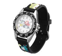 Abaodam Silicone Quartz Watch Cartoon Racing Car Design Skin-Friendly Strap for Students Learning Reading and Daily Wear