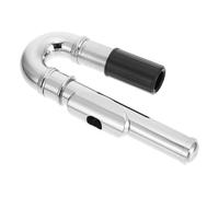 Abaodam Silver Flute Head Replacement Mouthpiece Practical Manual Flute Blowpipe Accessory for Wind Instruments Compatible with Suitable for Musicians and Performances