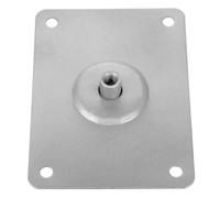 Abaodam Silver Industrial Grade Mounting Plate for Drum Stand Leg, Percussion Mount Rod Hardware, Flat Leg Fixing Plate Compatible Practice Drum Sets and Musical Instruments