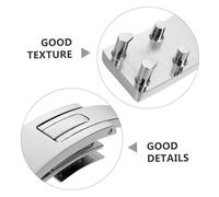 Abaodam Silver Lever Lifting Belt Buckle Replacement Quick Release Aluminum Weightlifting Gym Accessory for Squat Waist Strap Professional Metal Closure