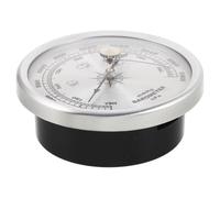 Abaodam Silver Metal Analog Barometer with Dial Display and Weather Prediction, Compact 7cm Size, Suitable for Office and Semioutdoor Spots, Accurate Aneroid Pressure Gauge for Home Use