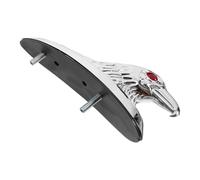 Abaodam Silver Metal Motorcycle Mudguard Ornament Eagle Head Statue with Easy Installation and Sturdy Design Stylish Front Decor Accessory for Motorcycle and Powersports