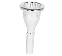 Abaodam Silver Plated Tuba Mouthpiece Replacement for Brass Musical Instrument for Music Studio Accessories and Beginner Tuba Players