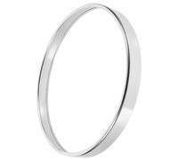 Abaodam Silver round Trash Bin Press Ring Made of Steel with Smooth Surface That Will Not Scratch Hands, Simple Style Garbage Can Part for Secure Waste Bag Fixing in Office Or Home