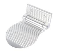 Abaodam Silver Space Aluminum Shower Foot Rest Pedal with Anti-slip Surface and Firm Fixing for Safe Daily Showers and Shoes Polishing at Home