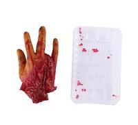 Abaodam Simulation Human Organs Halloween Decoration Severed Finger Prop Reusable Creepy Haunted House Party Supplies for Spooky Halloween Ambiance