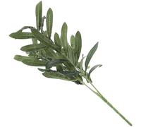 Abaodam Simulation Olive Leaf Stem Artificial Plant Green Plastic Faux Foliage for Wedding and Home Decor Rustic Farmhouse Style Flower Arrangement Supplies
