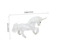 Abaodam Simulation Plush Unicorn Figure, Soft Unicorn Plush Ornament for Bedroom Desk, Christmas Tree Decoration and Birthday