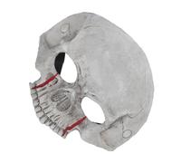Abaodam Skull Foam Half Face Mask Lightweight Skeleton Costume with Ventilated Design for Halloween Horror Parties Mexican Themed Cosplay and Masquerade Events